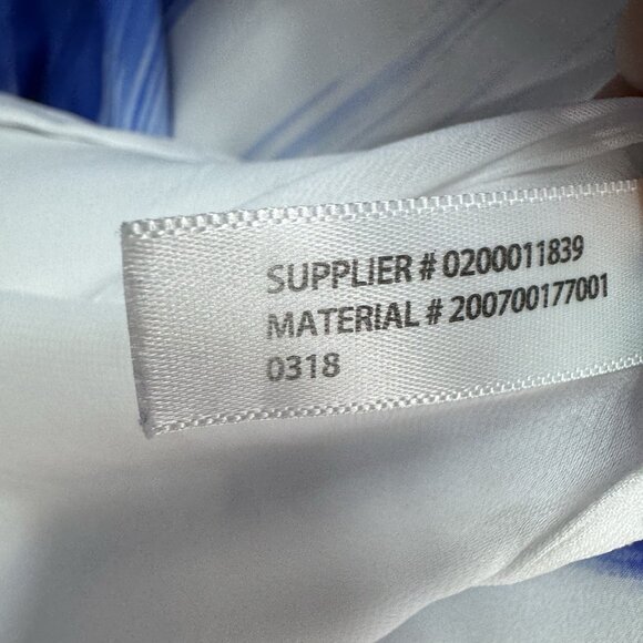 Lauren Ralph Lauren Cover-up Women M Resort Tunic Kaftan Dress Kimono Blue White - Picture 5 of 6